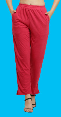 elegance redefined Solid Women Pink Track Pants