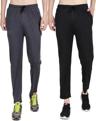 L Fashion Jeans Striped Men Grey, Black Track Pants