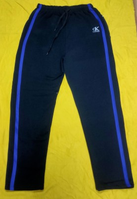 SKGMS Self Design Men Black Track Pants