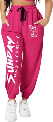 TABADTOD ENTERPRISES Graphic Print Women Pink Track Pants