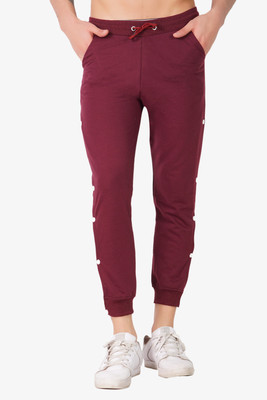 Gazzet 4G Colorblock Men Maroon Track Pants