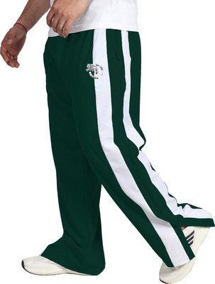 HoC Solid Men Green Track Pants