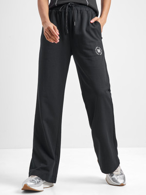 Tokyo Talkies Solid Women Black Track Pants