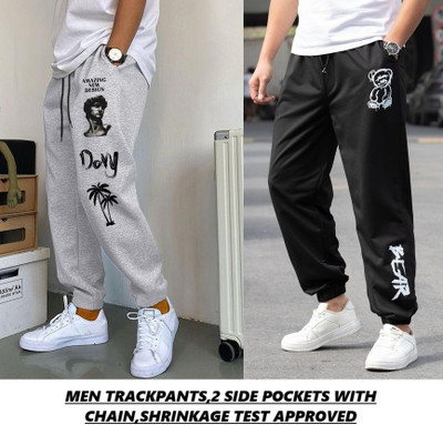 Yobdel Printed Men Multicolor Track Pants