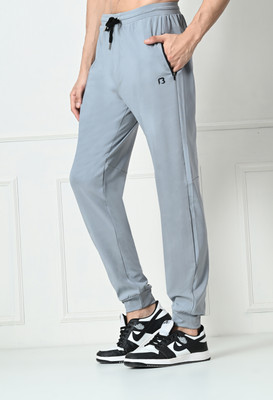 BILDOS Solid Men Grey Track Pants