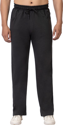 HANABY Solid Men Dark Green Track Pants