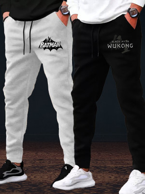 PKB garments Solid Men Black, Grey Track Pants