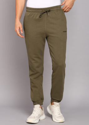 Alan Jones Solid Men Green Track Pants