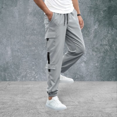 SUN BEAUTY FASHIONISTA HUB Solid Men Grey Track Pants