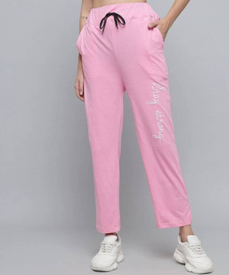 HARSHITA MART Printed Women Pink Track Pants