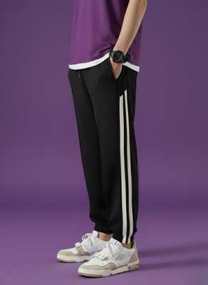 Dockstreet Solid Men White Track Pants