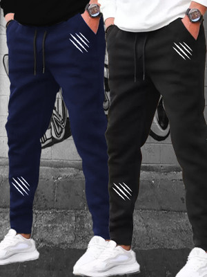 HouseOfCommon Solid Men Multicolor Track Pants
