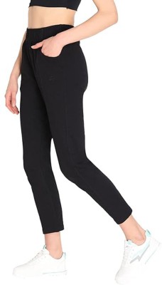 Pradeep Collections Solid Women Black Track Pants