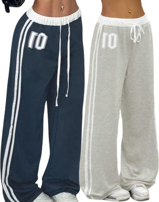 Clothina Striped Women Multicolor Track Pants