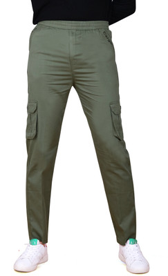 kartavya Solid Men Light Green Track Pants