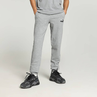 PUMA ESS Jersey Pants cl Solid Men Grey Track Pants