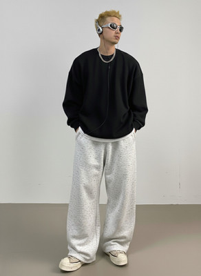 Dockstreet Solid Men White Track Pants