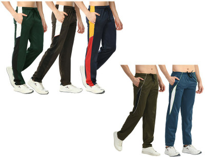 Indistar Self Design Men Multicolor Track Pants