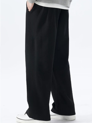 PROGENY Loose Fit Men Black Trousers
