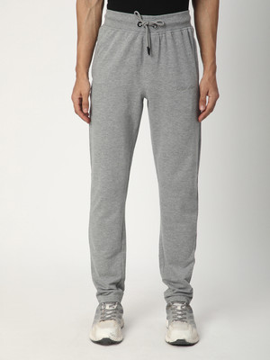 Stitch Hub Solid Men Grey Track Pants