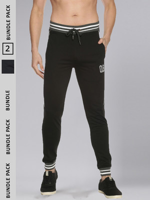 Force NXT Solid Men Black Track Pants
