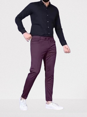 Nitya TrackP Solid Men Maroon Track Pants