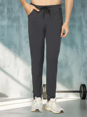 GLITO Self Design Men Black Track Pants