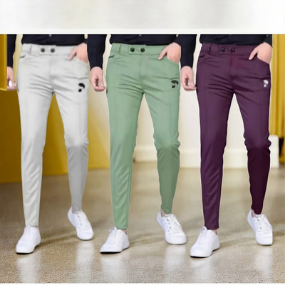 Krishna fashion Solid Men Multicolor Track Pants