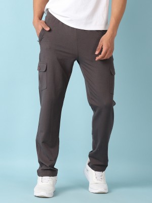 V-MART Solid Men Grey Track Pants