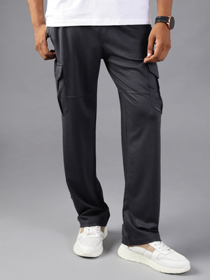 V-MART Solid Men Grey Track Pants
