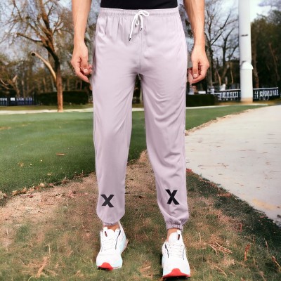 FUKUSO Solid Men Grey Track Pants