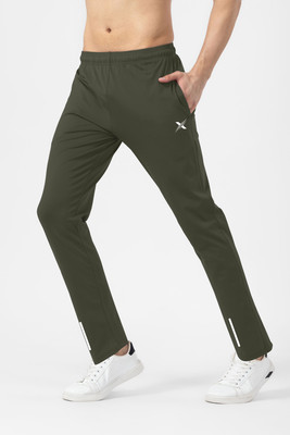 MISSILLE Solid Men Olive Track Pants