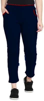 VEDANSH ENTERPRISES Solid Women Dark Blue Track Pants