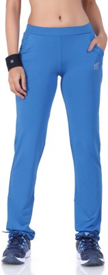 Laasa Sports Solid Women Blue Track Pants