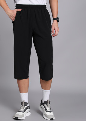 ADIDAS Solid Men Black Track Pants
