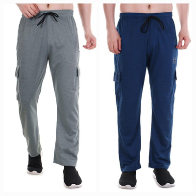 NAVII CLOTHING Solid Men Olive, Dark Blue Track Pants