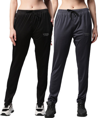 MACK JONNEY Graphic Print Women Black, Blue Track Pants