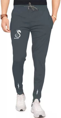 sonizee Solid Men Blue Track Pants