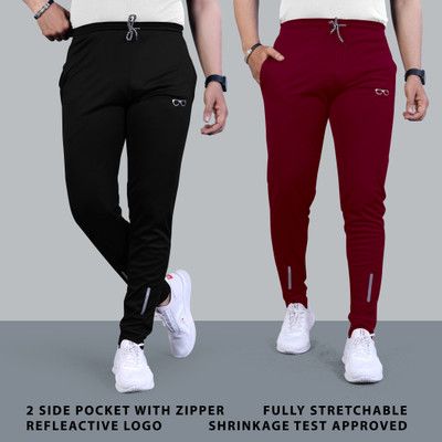 FABREXA Self Design Men Multicolor Track Pants