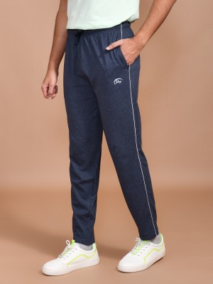 SKYKNIT Solid Men Blue Track Pants