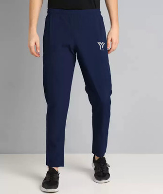 YUNEK Solid Men Blue Track Pants