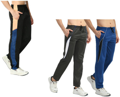 IndiWeaves Self Design Men Multicolor Track Pants