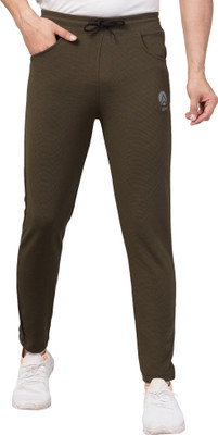Aphe Fashion Solid Men Olive Track Pants