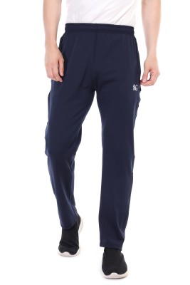 Eetma Solid Men Dark Blue Track Pants