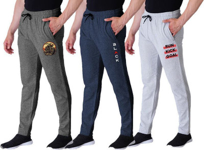 Peach Blossom Solid Men Multicolor Track Pants