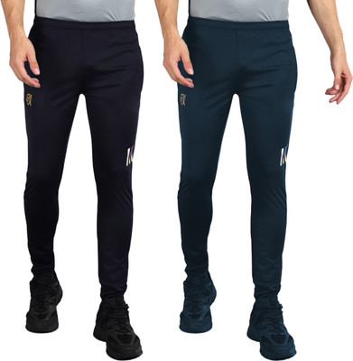 Moda Rapido Printed Men Dark Blue, Blue Track Pants