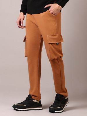 V-MART Solid Men Brown Track Pants