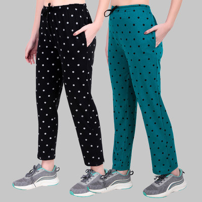 JECKWARD Polka Print Women Multicolor Track Pants