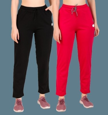 GAA Solid Women Black, Pink Track Pants