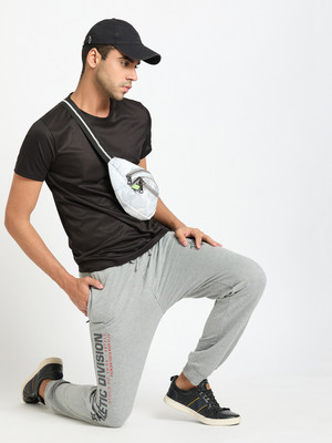 Club York Printed Men Grey Track Pants